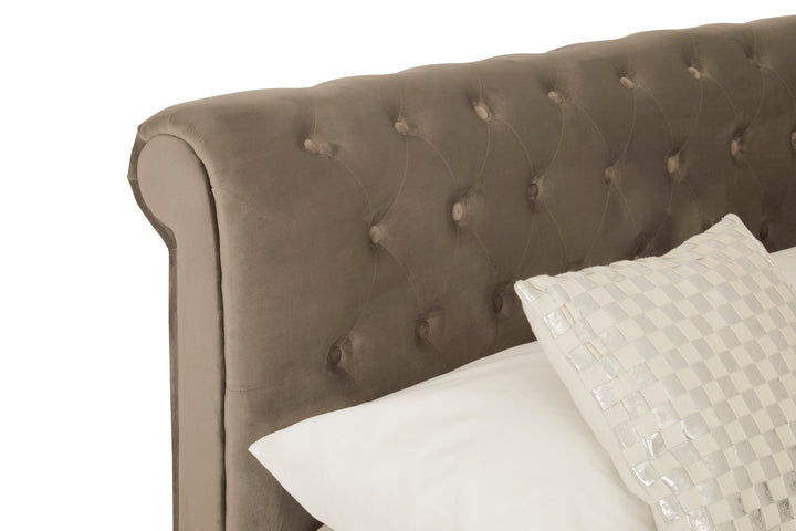 Orlando Ottoman Double Bed in Grey Finish