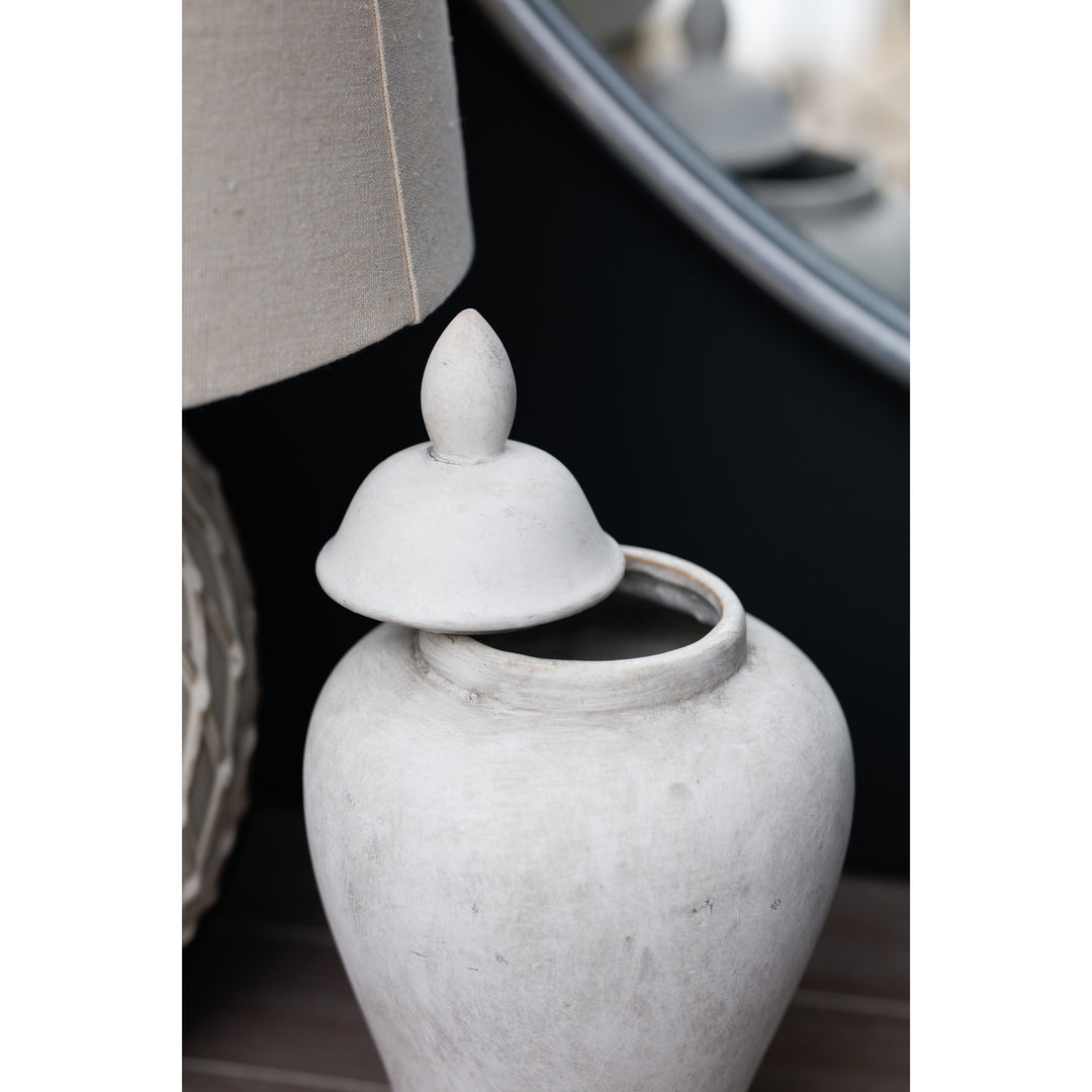 Earthenware Elegance: The Darcy Stone Ginger Jar