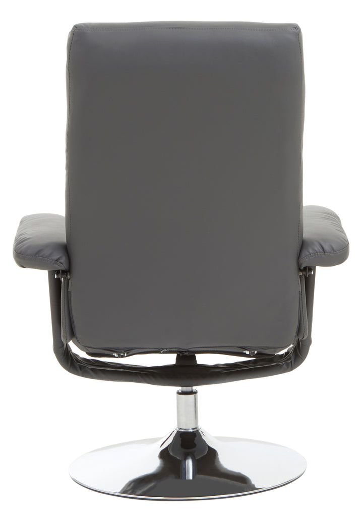 Grey Leather Recliner
