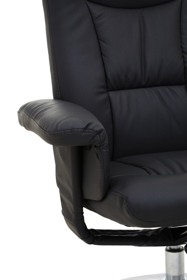 Verse Recliner – Black Leather Effect