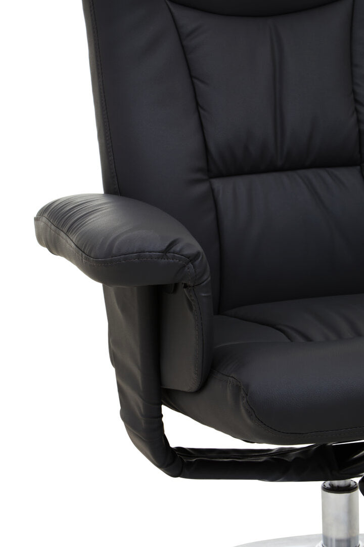 Verse Recliner – Black Leather Effect