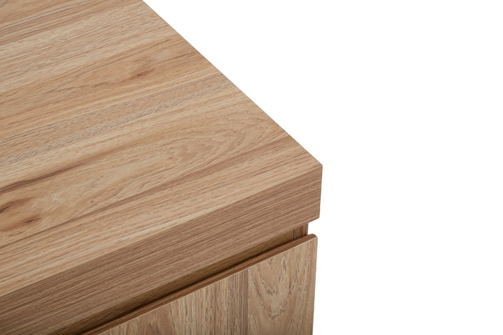 Oakton Media Unit in Natural Wood Finish