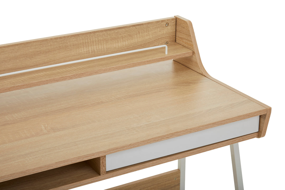 Bradbury Desk in Natural Oak Veneer Finish