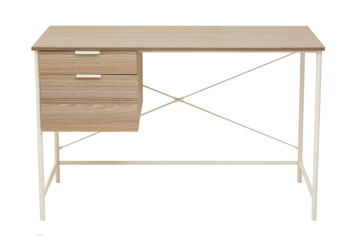 Bradbury Desk in Light Oak Veneer with Drawers