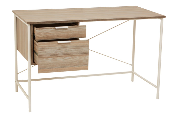 Bradbury Desk in Light Oak Veneer with Drawers