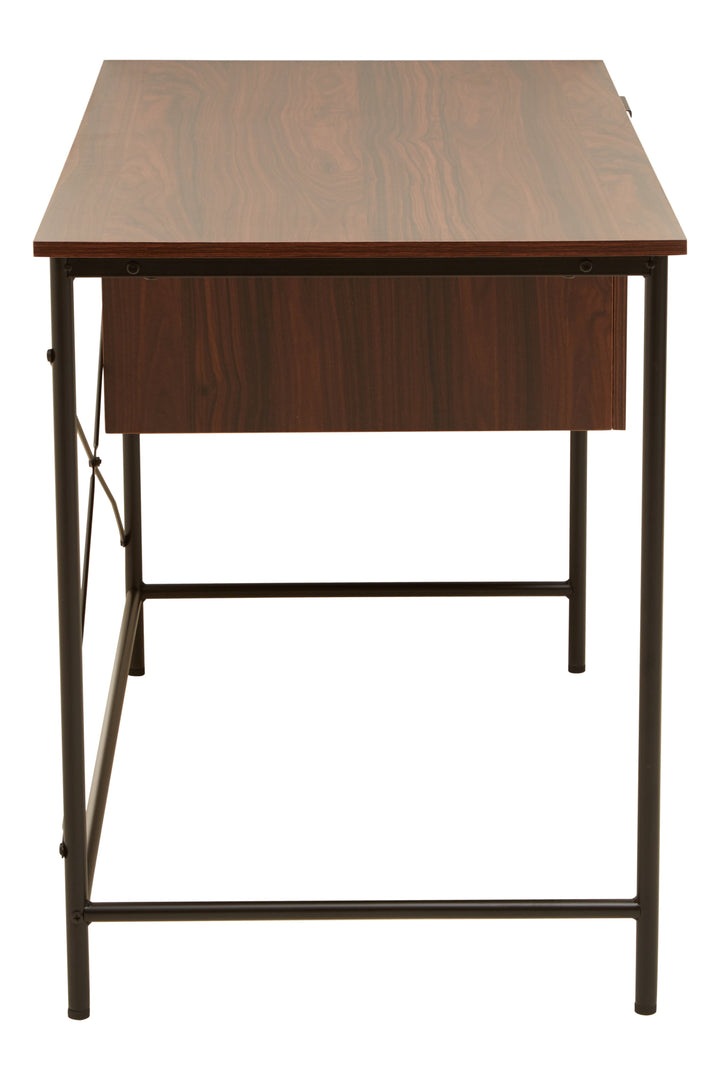 Bradbury Desk in Dark Walnut Veneer with Drawers