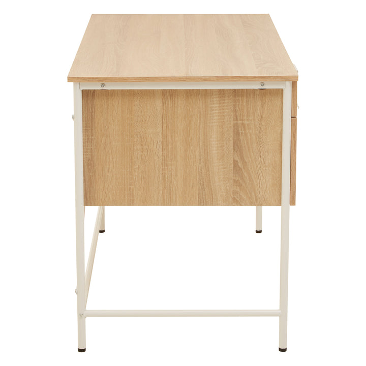 Bradbury Desk in Natural Oak Veneer with Drawers