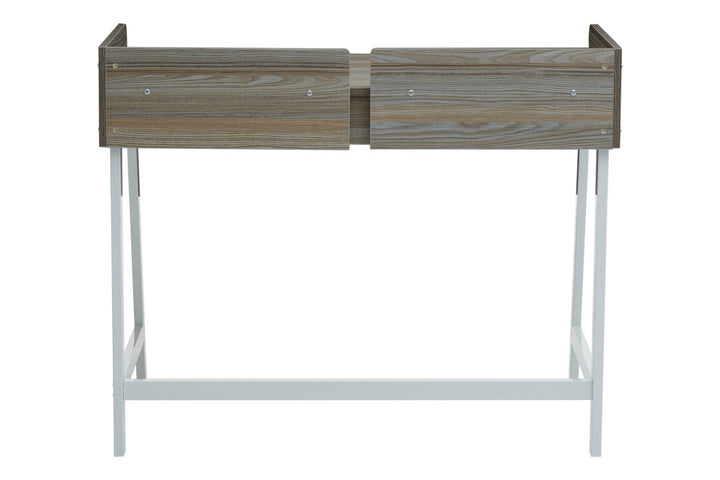 Norwood Desk with Drawers – Dark Walnut Veneer