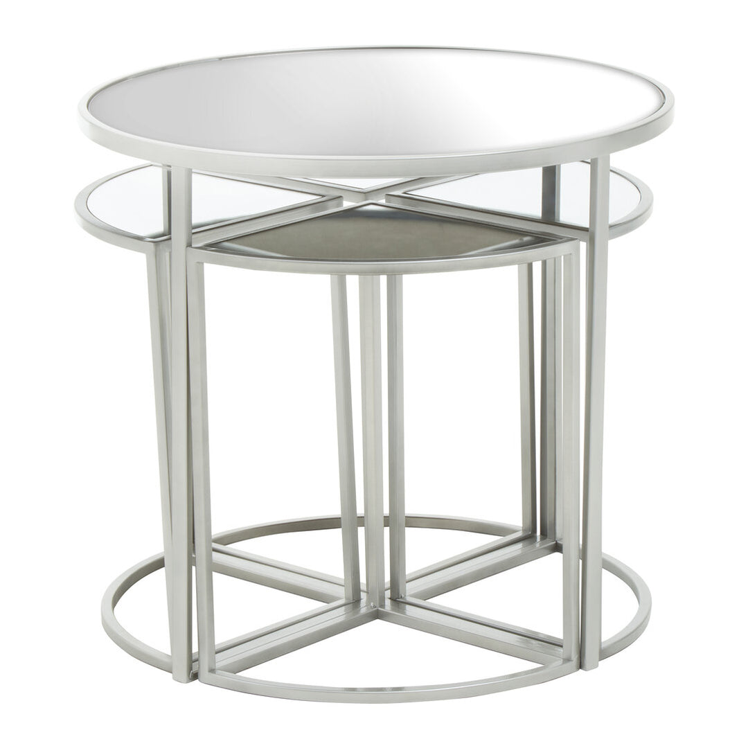 Rosewood Silver Iron Table Set (5-Piece)