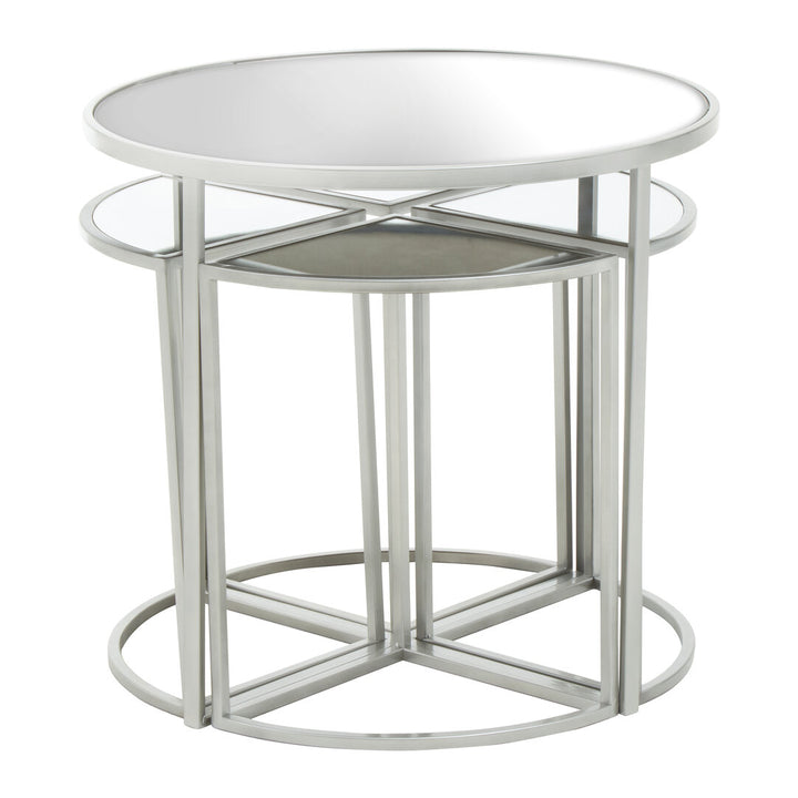 Rosewood Silver Iron Table Set (5-Piece)