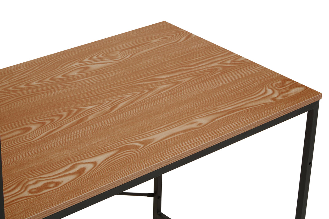 Laxton Desk in Red Pomelo Finish with Shelves