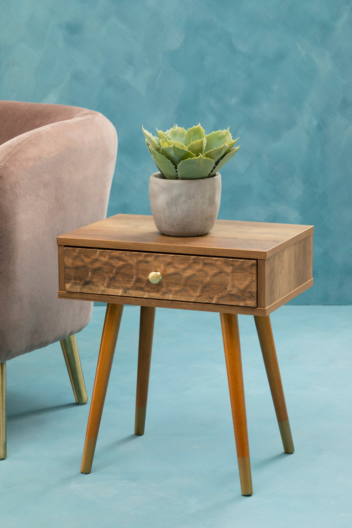 Frida Bedside Table with Single Drawer