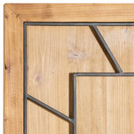 Williston Square Wooden Large Wall Clock
