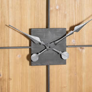 Williston Square Wooden Large Wall Clock