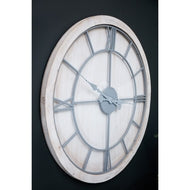 Williston White Oversized Wall Clock