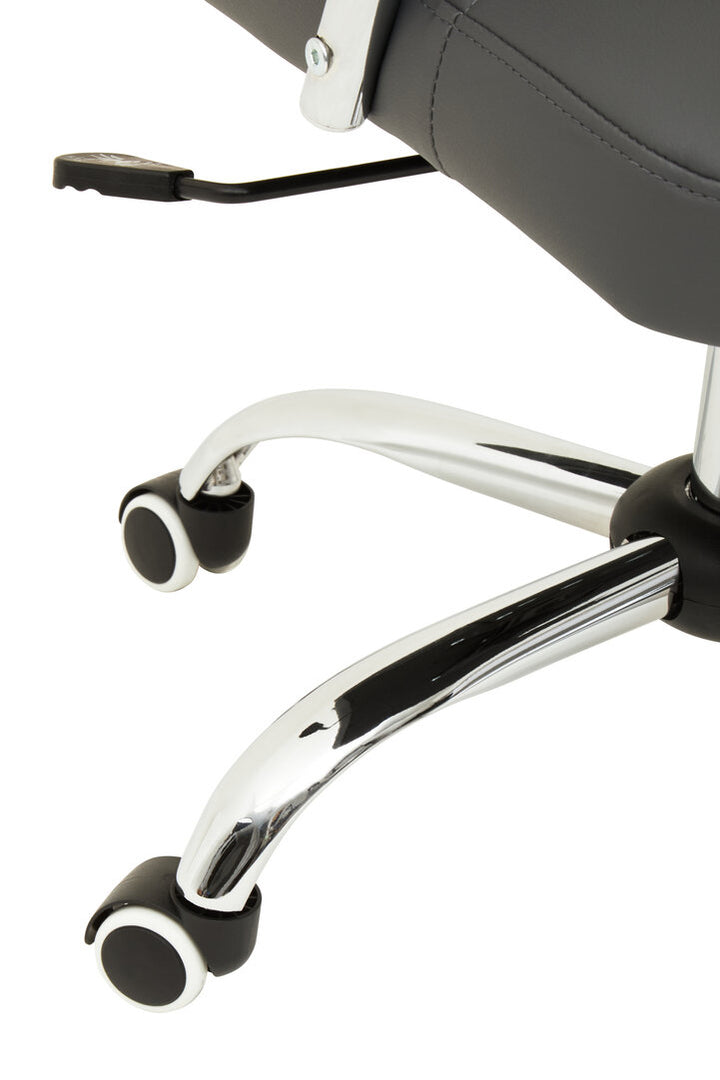 Monet Office Chair – Black with Chrome Base