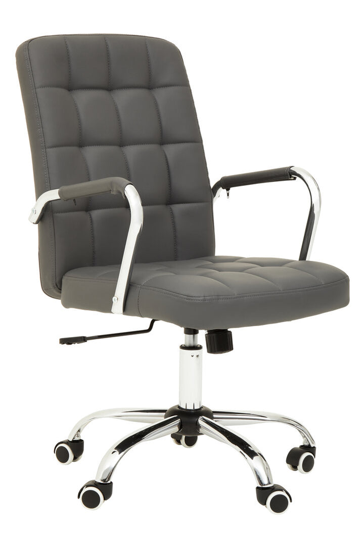 Monet Office Chair – Black with Chrome Base