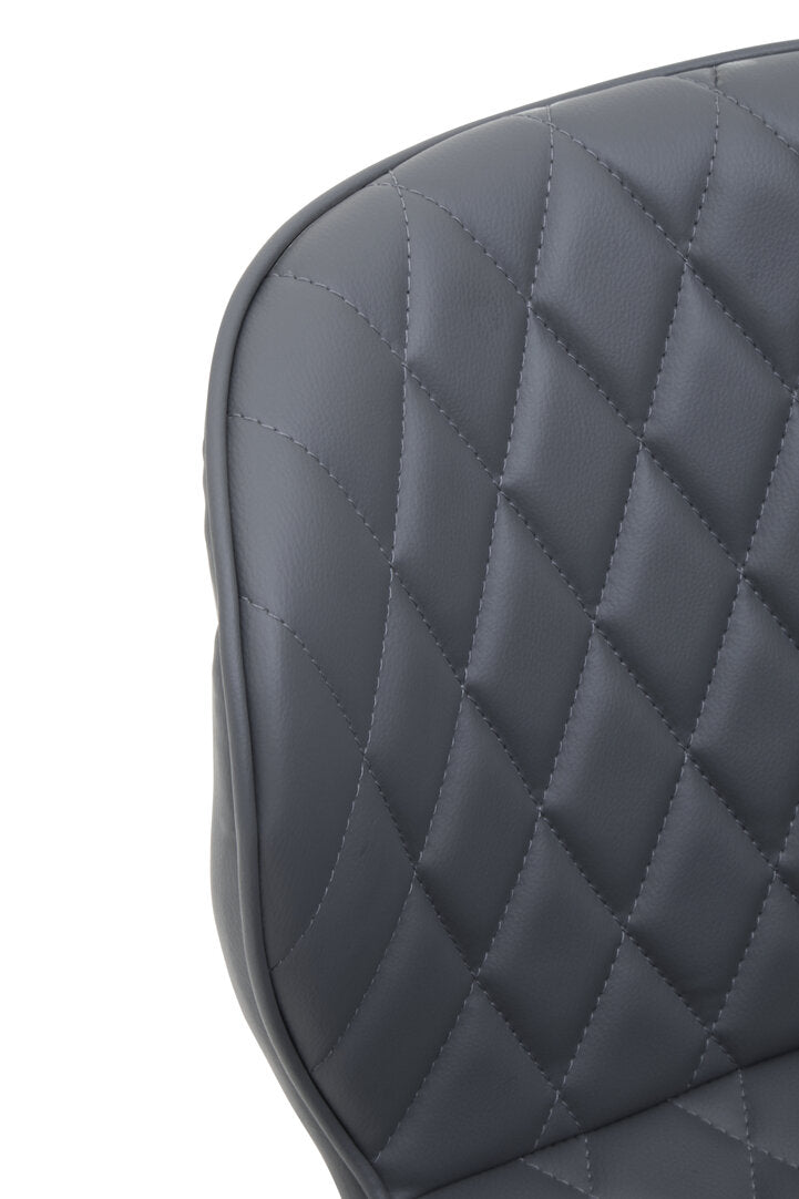 Monet Home Office Chair – Navy Velvet & Chrome
