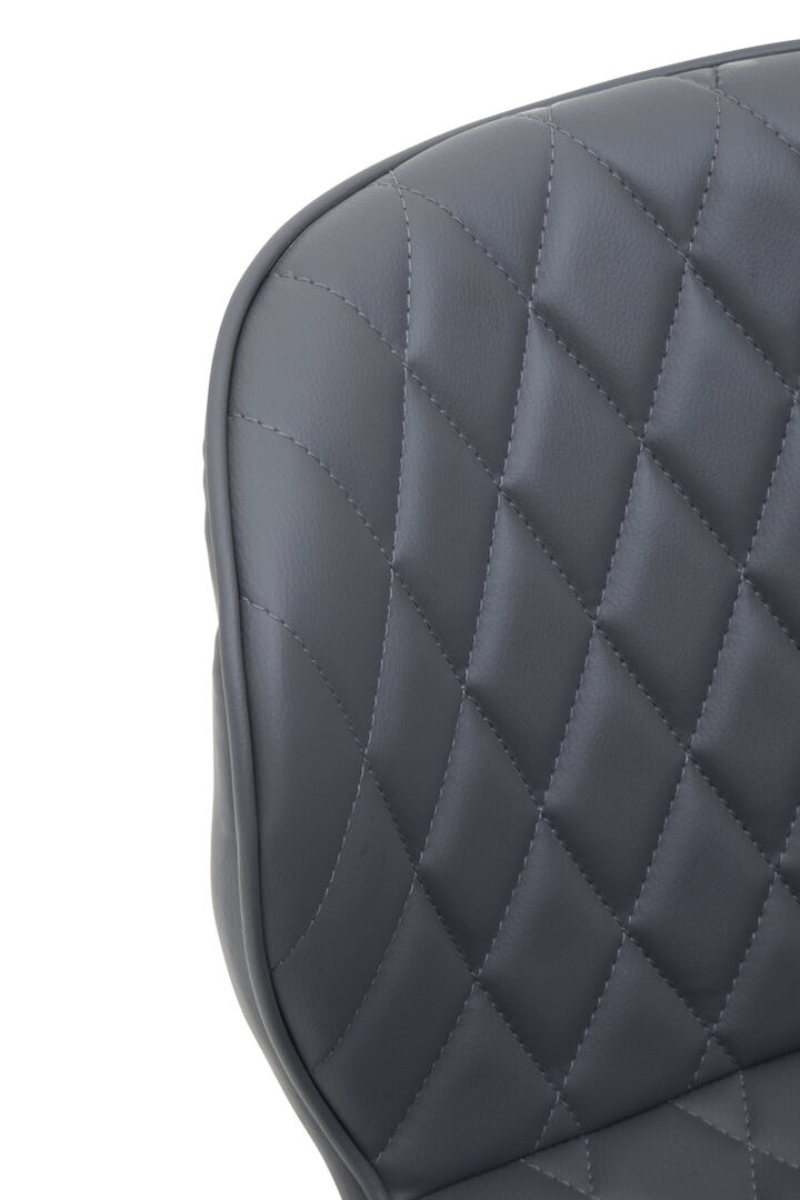 Monet Home Office Chair – Navy Velvet & Chrome