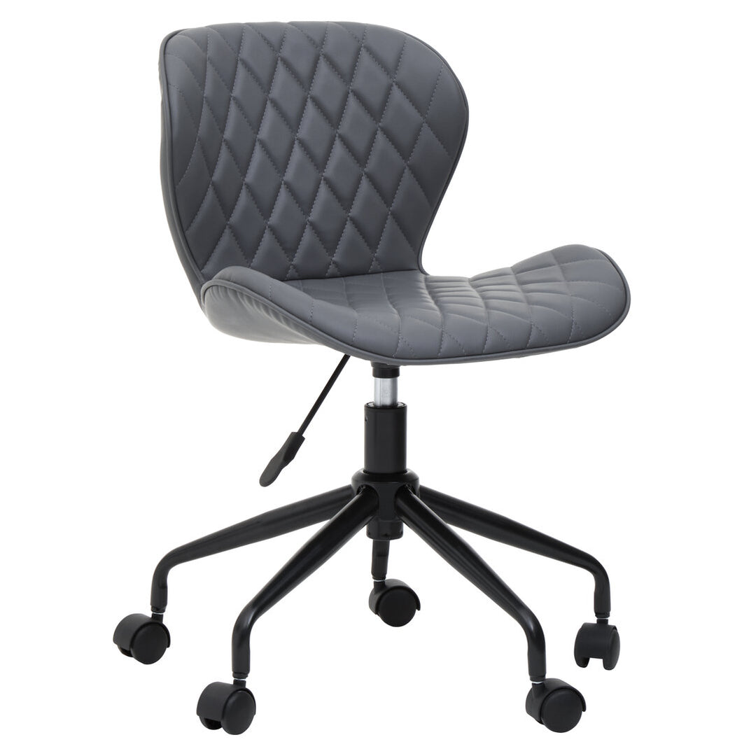 Monet Home Office Chair – Navy Velvet & Chrome