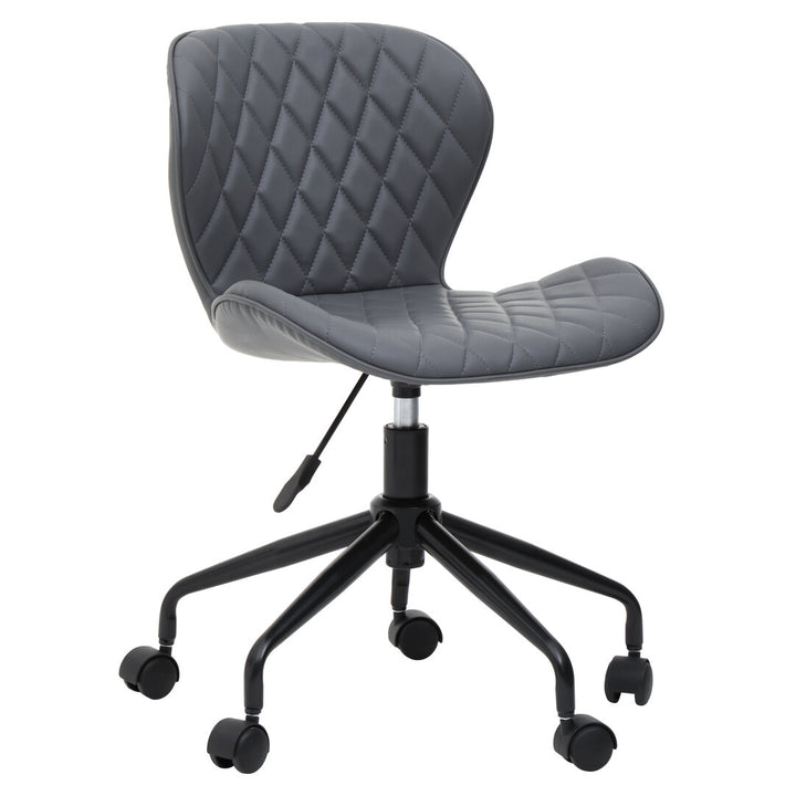 Monet Home Office Chair – Navy Velvet & Chrome