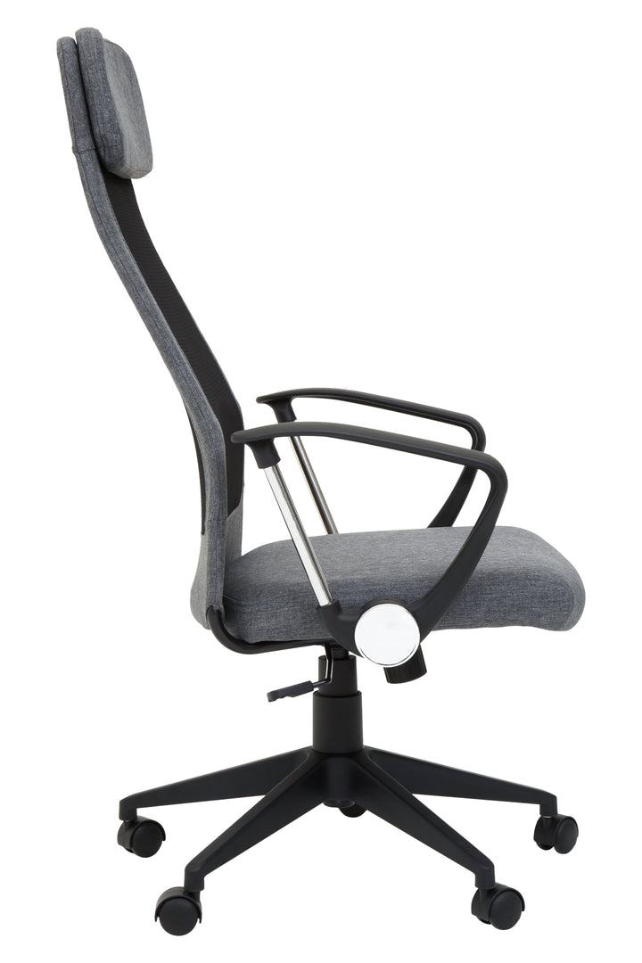 Brent Black Mesh & Grey Fabric Office Chair