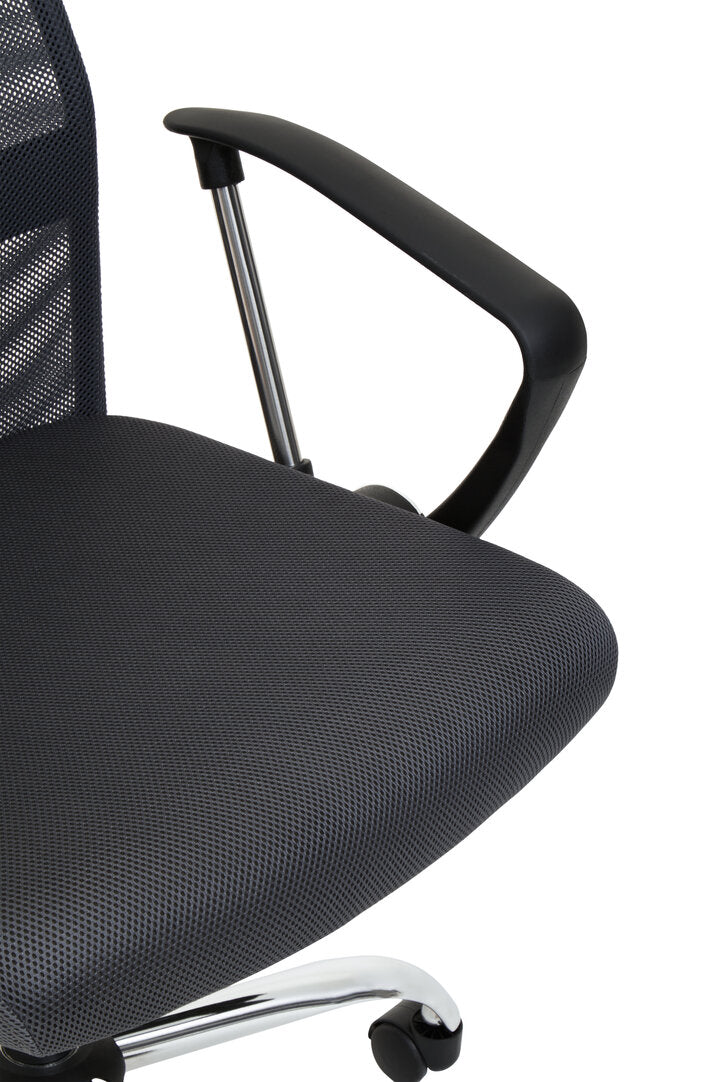 Monet Mesh & Fabric Office Chair – Black/Grey