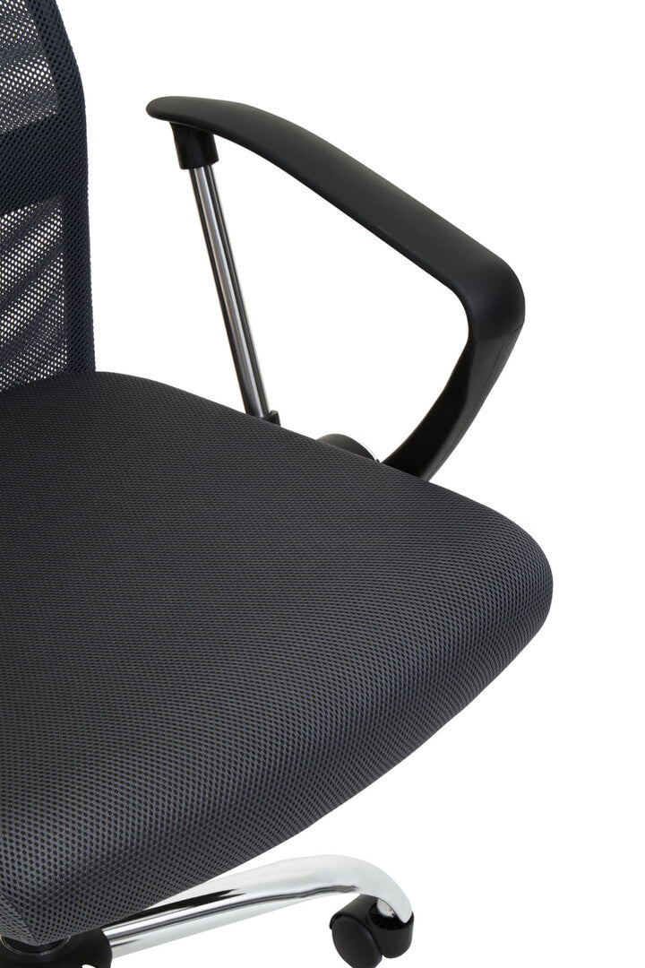 Monet Mesh & Fabric Office Chair – Black/Grey