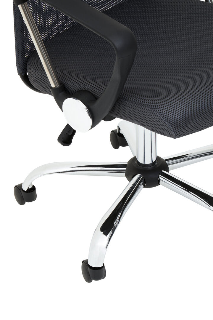 Monet Mesh & Fabric Office Chair – Black/Grey