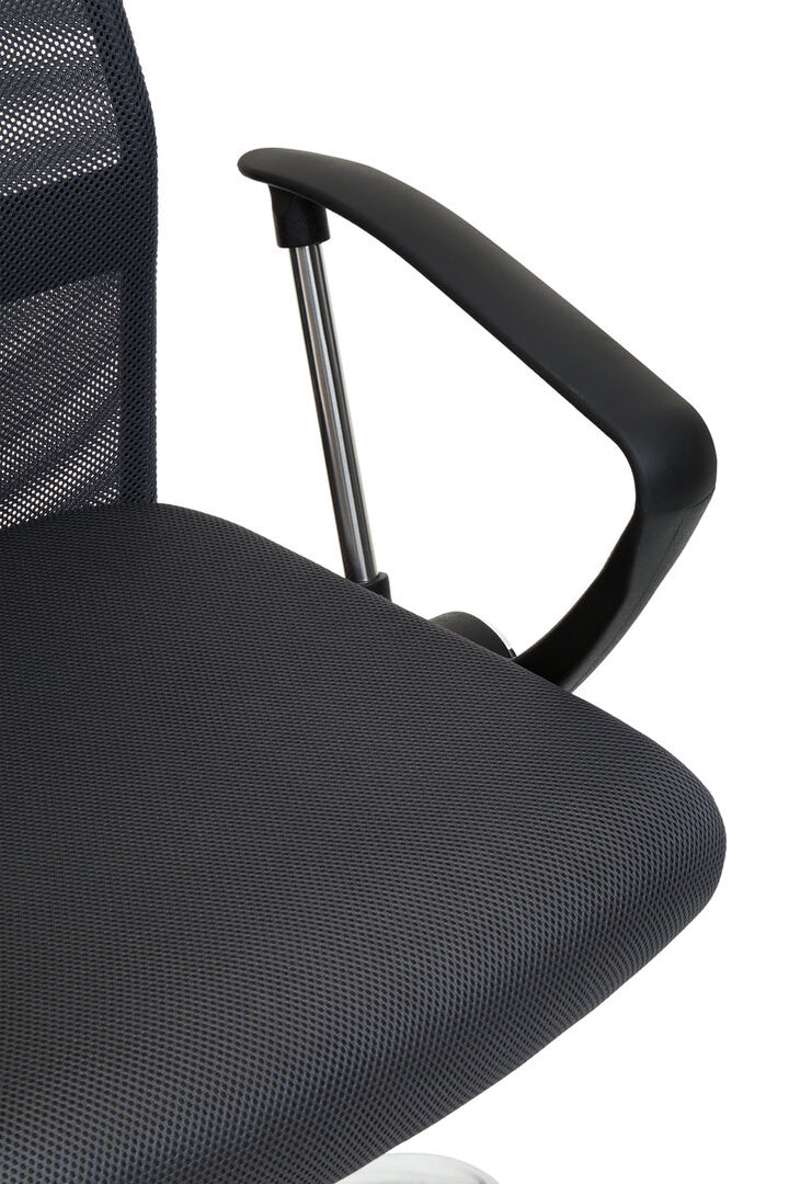 Monet Mesh & Fabric Office Chair – Black/Grey