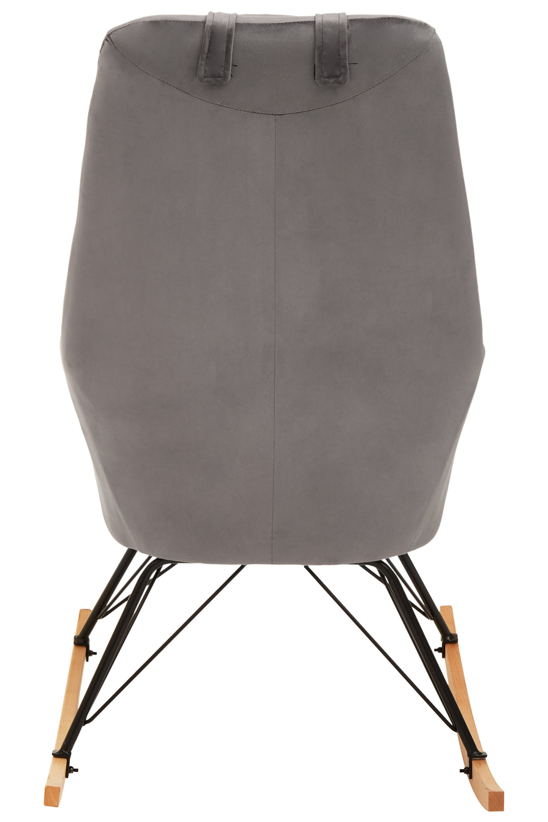 Stockholm Grey Velvet Rocking Chair