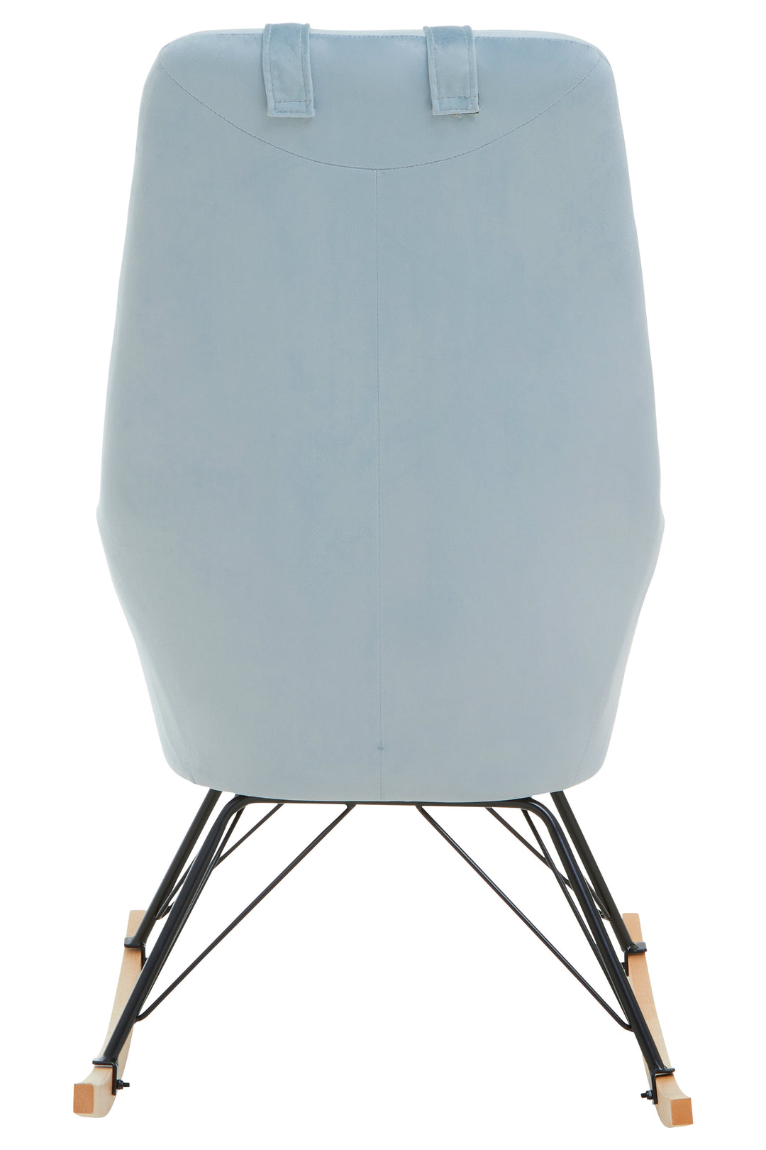 Stockholm Blue Velvet Rocking Chair