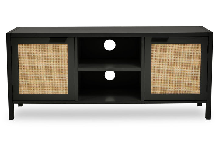 Godalming Black Wood Media Unit – Contemporary TV & Storage Unit