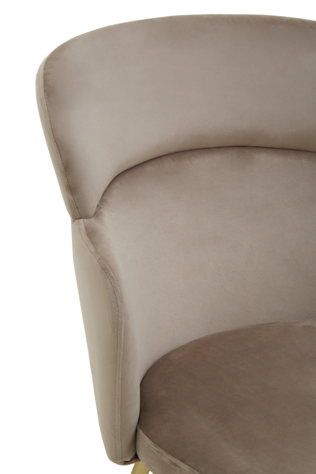 Veneto Plush Mink Velvet Accent Chair