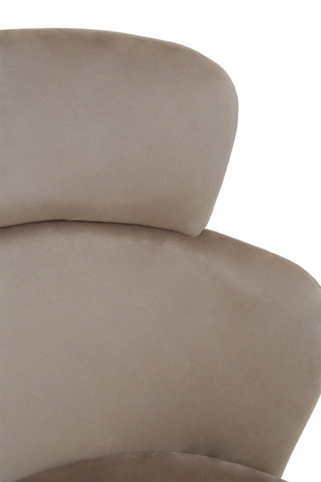 Veneto Plush Mink Velvet Accent Chair