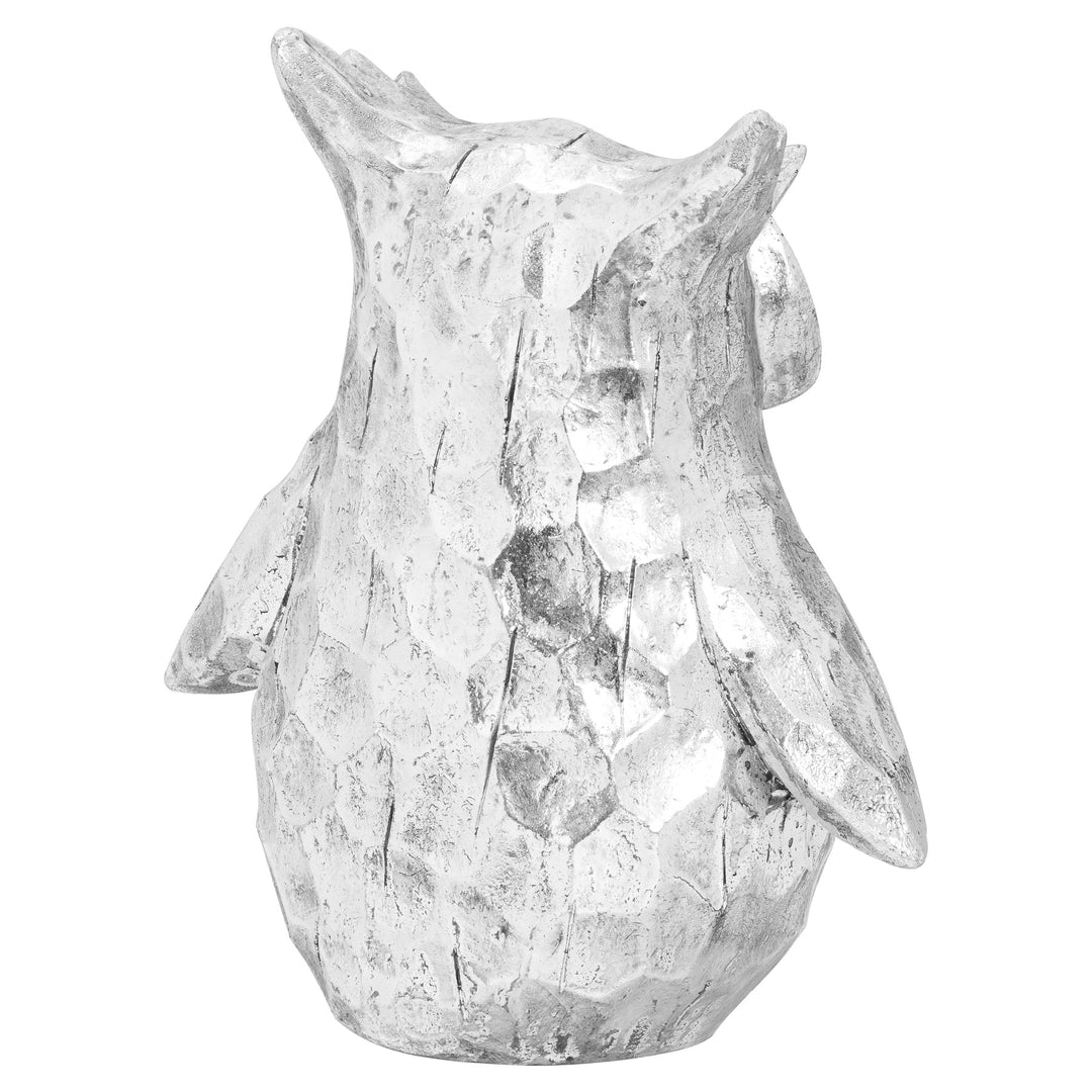 A Wise & Whimsical Friend: Olive the Large Silver Ceramic Owl