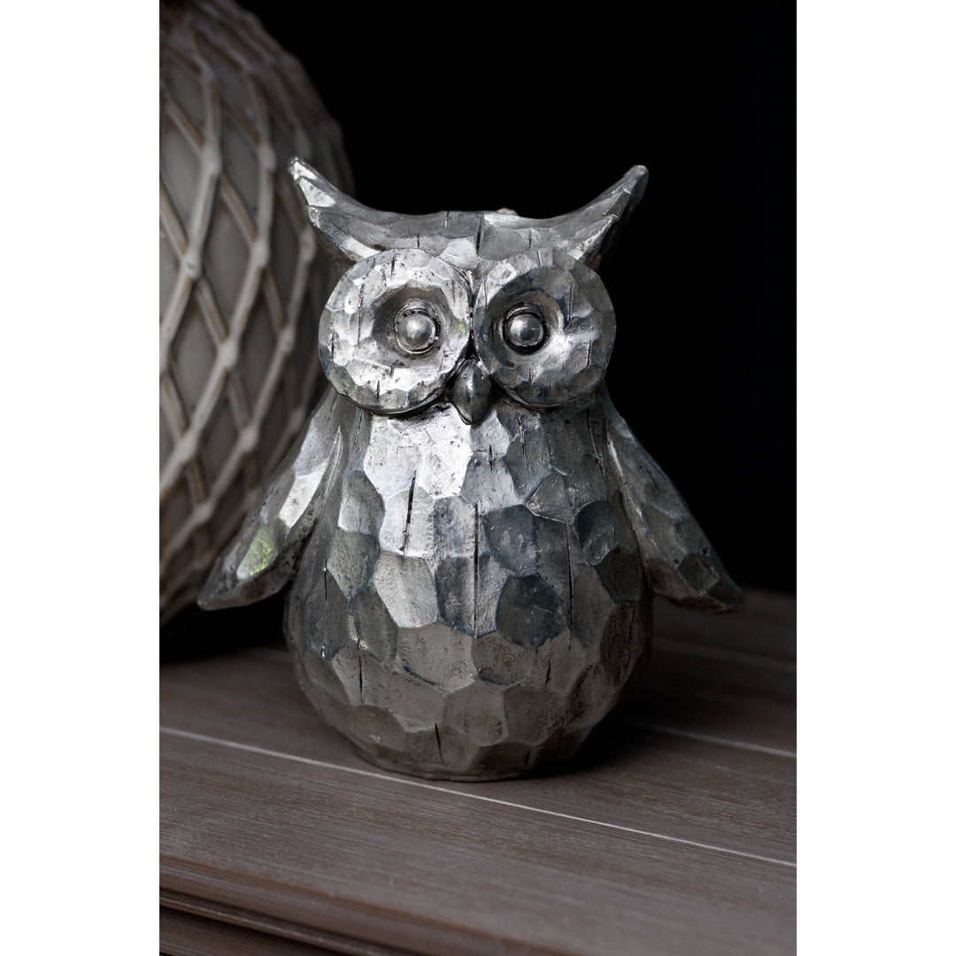 A Wise & Whimsical Friend: Olive the Large Silver Ceramic Owl