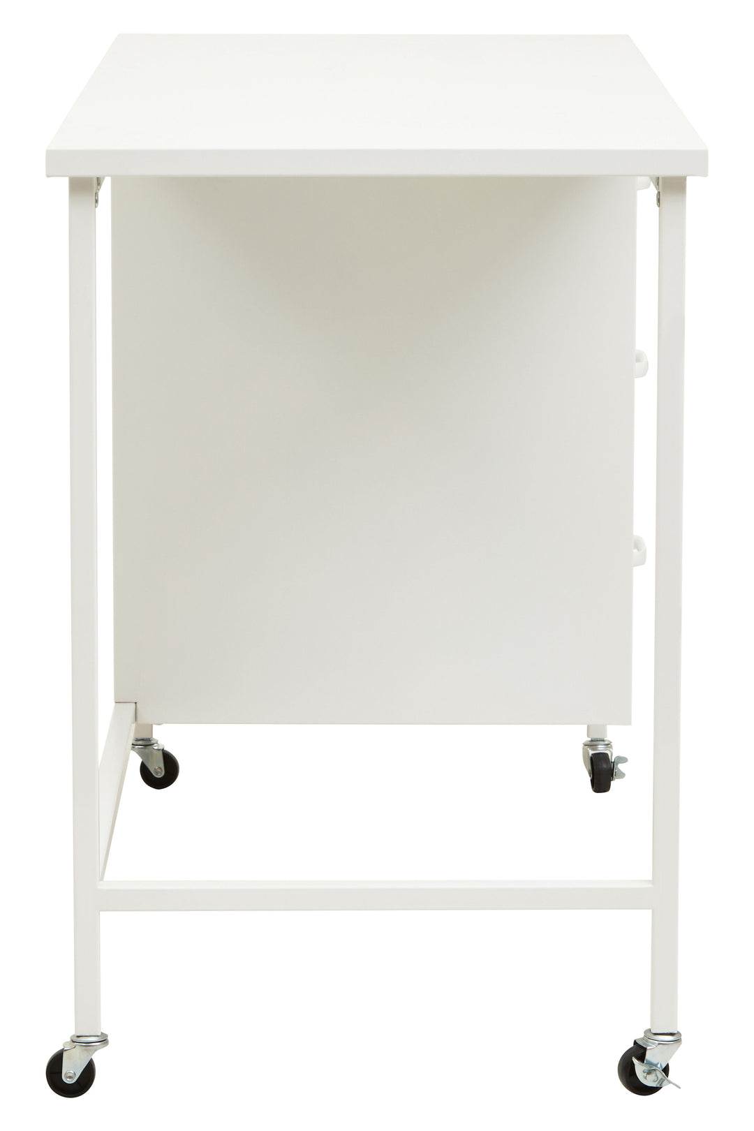 Academy White 3-Drawer Desk