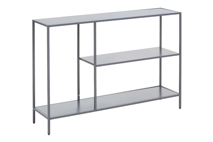 Acero Console Table in Grey Metal Finish