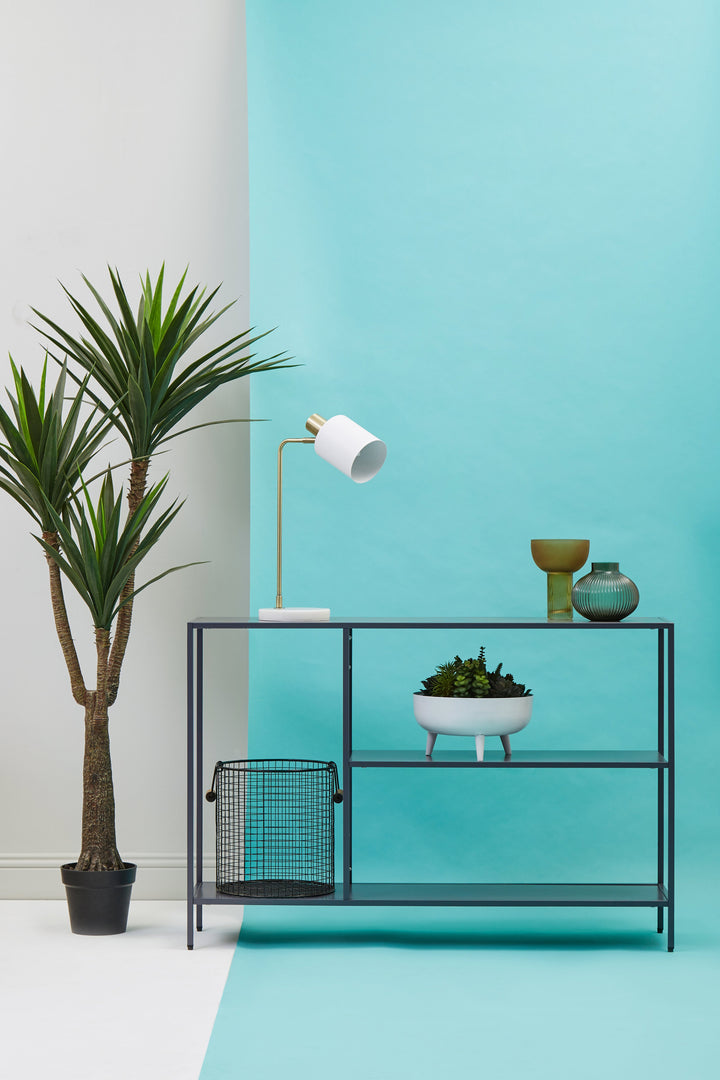 Acero Console Table in Grey Metal Finish