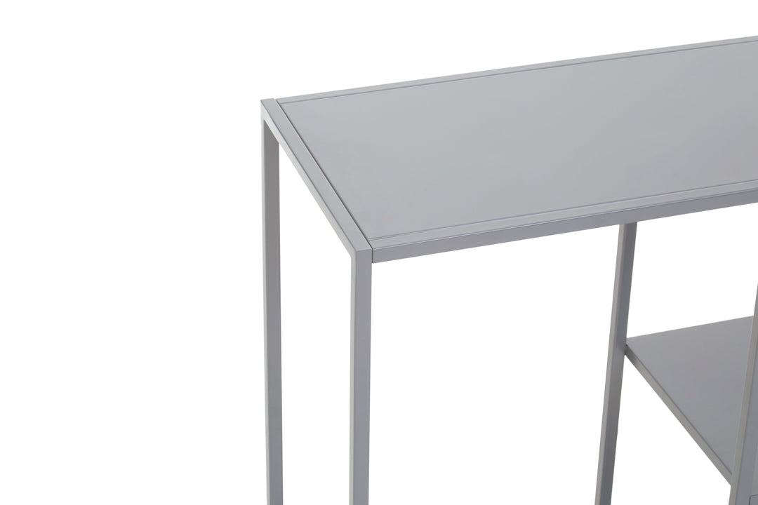 Acero Console Table in Grey Metal Finish