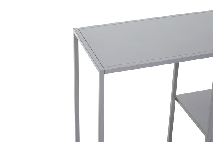 Acero Console Table in Grey Metal Finish