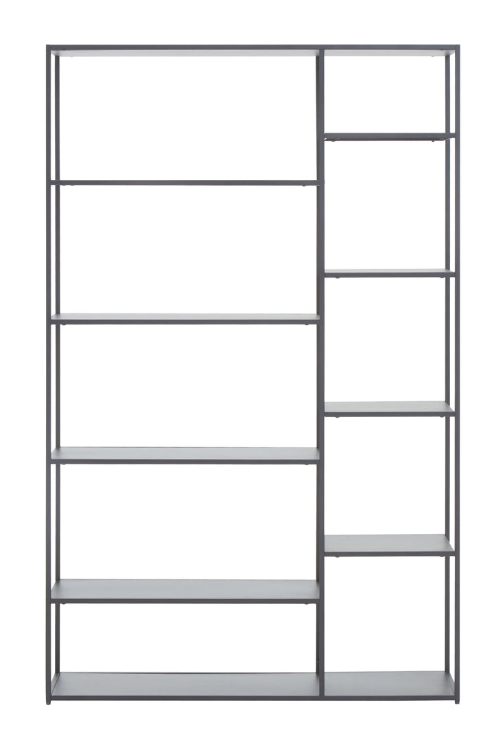 Acero Multi Shelf Unit in Grey Metal Finish