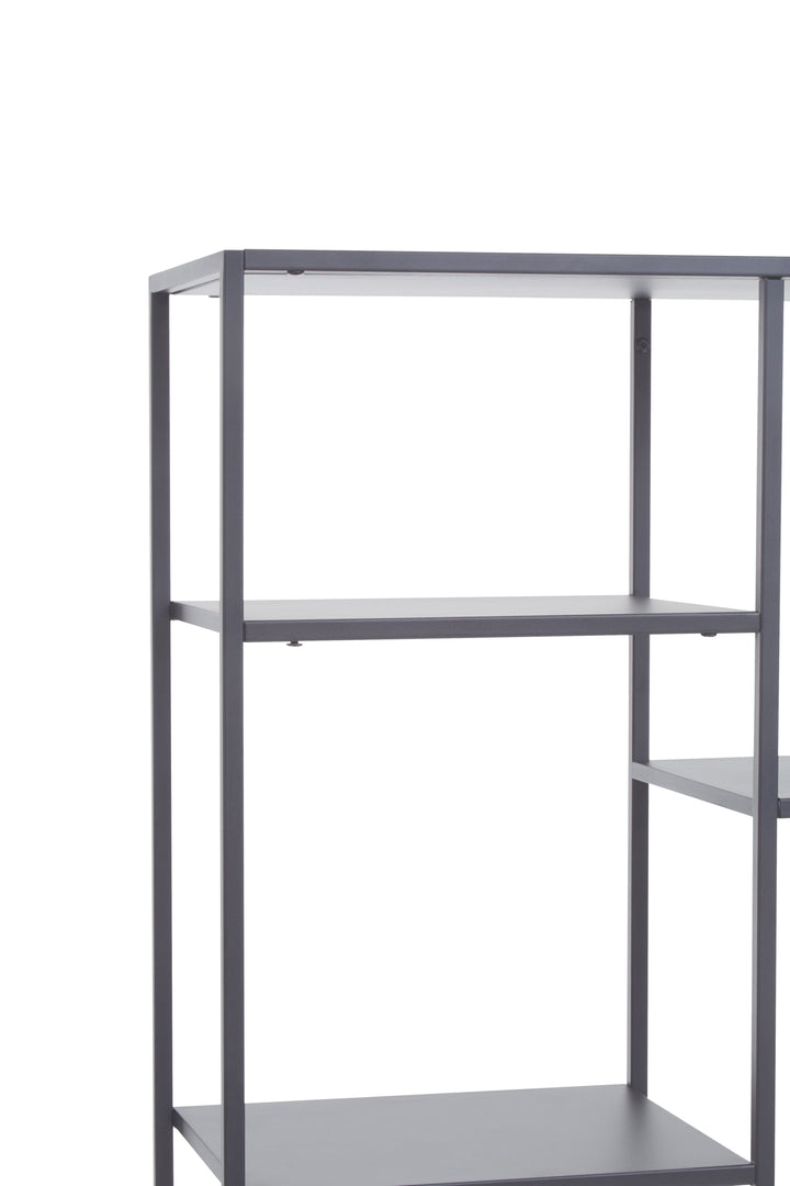 Acero Multi Shelf Unit in Grey Metal Finish