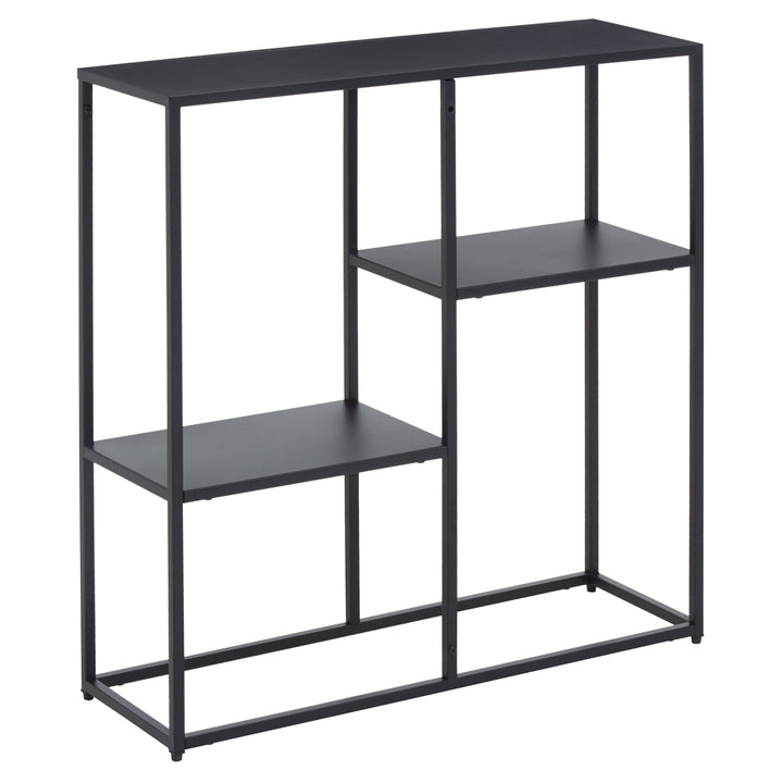 Acero Multi Shelf Unit in Black Metal Finish