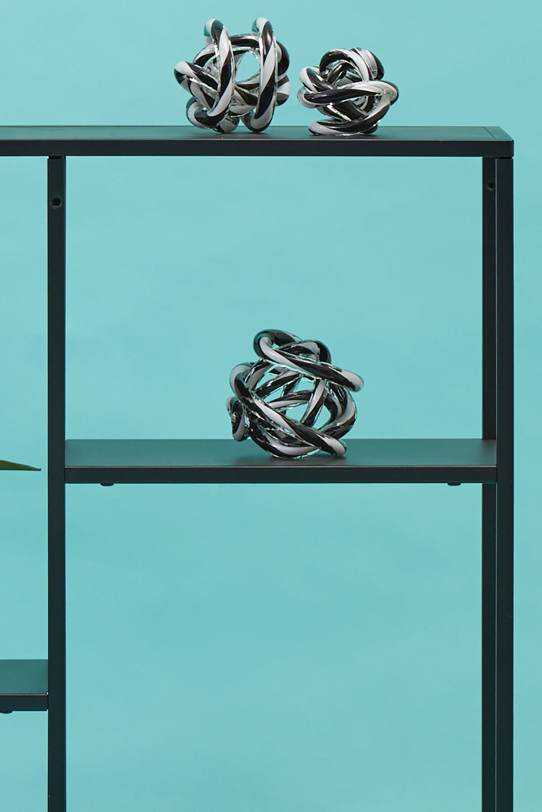 Acero Multi Shelf Unit in Black Metal Finish