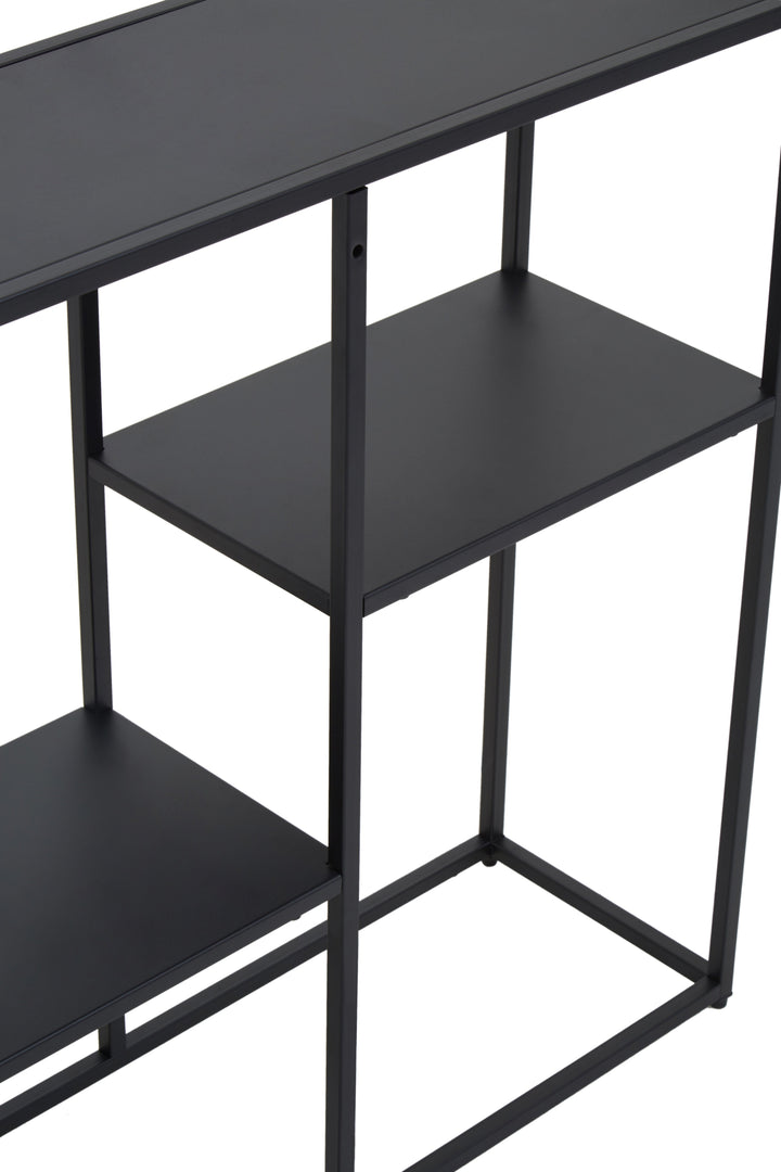 Acero Multi Shelf Unit in Black Metal Finish