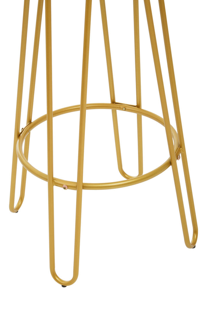 Mirador Bar Table & Stool Set – Gold Finish (3Pc)