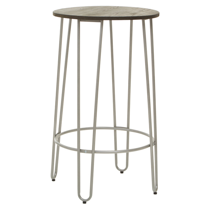 District 3-Piece Silver Bar Table & Stool Set