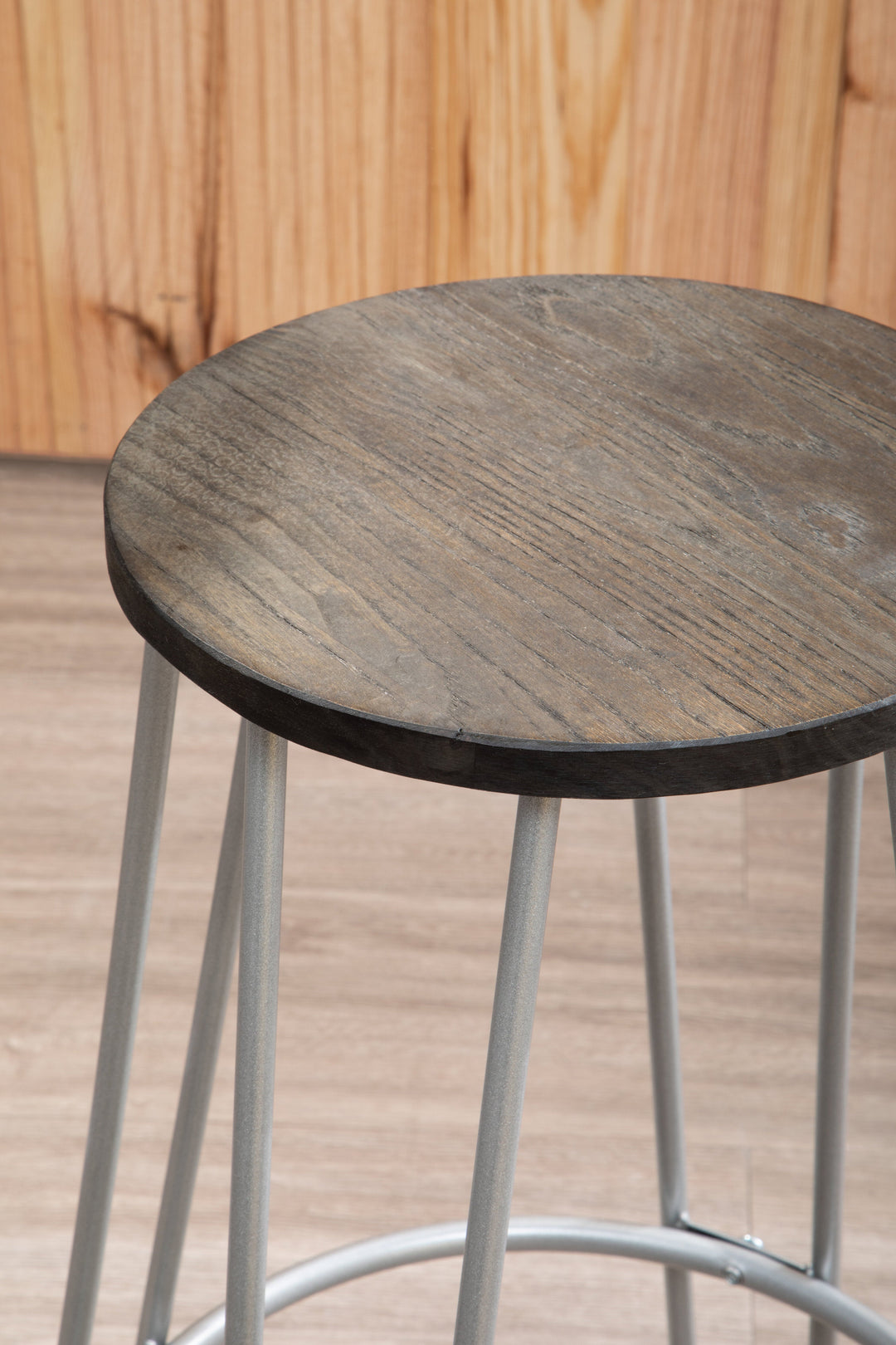 District 3-Piece Silver Bar Table & Stool Set
